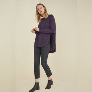Amour Vert Karlotta Wool Sweater Purple Size XS
